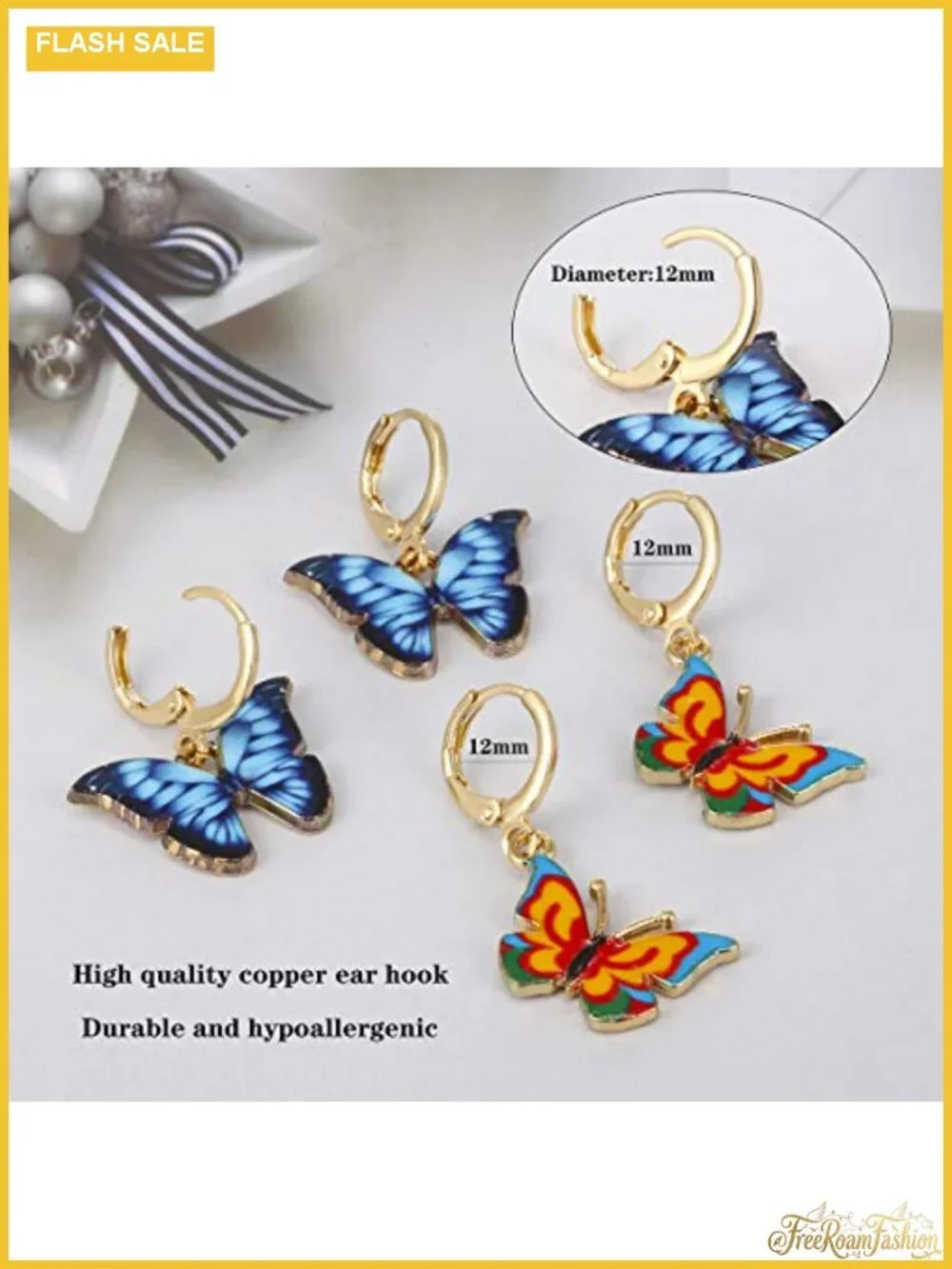Girls Hypoallergenic Huggie Hoop Earrings Set 16 Pairs Leverback Cute Dangle